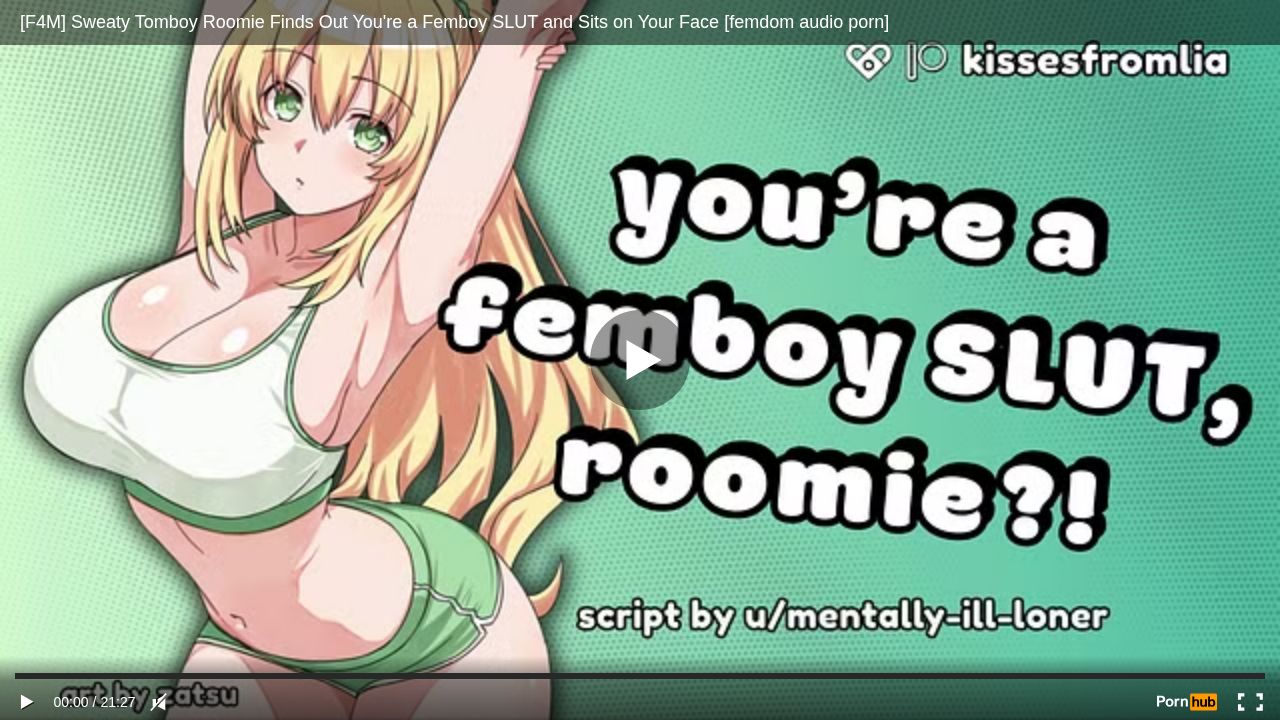 [F4M] Sweaty Tomboy Roomie Finds Out Youre a Femboy SLUT and Sits on Your Face [femdom audio porn]