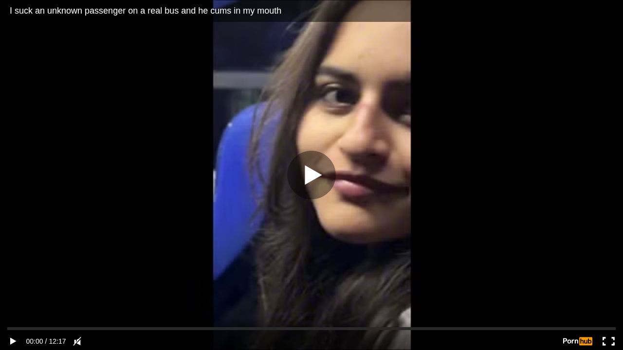 I suck an unknown passenger on a real bus and he cums in my mouth