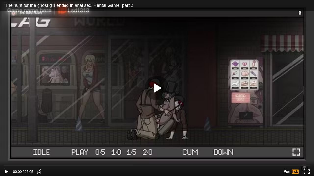 The hunt for the ghost girl ended in anal sex. Hentai Game. part 2