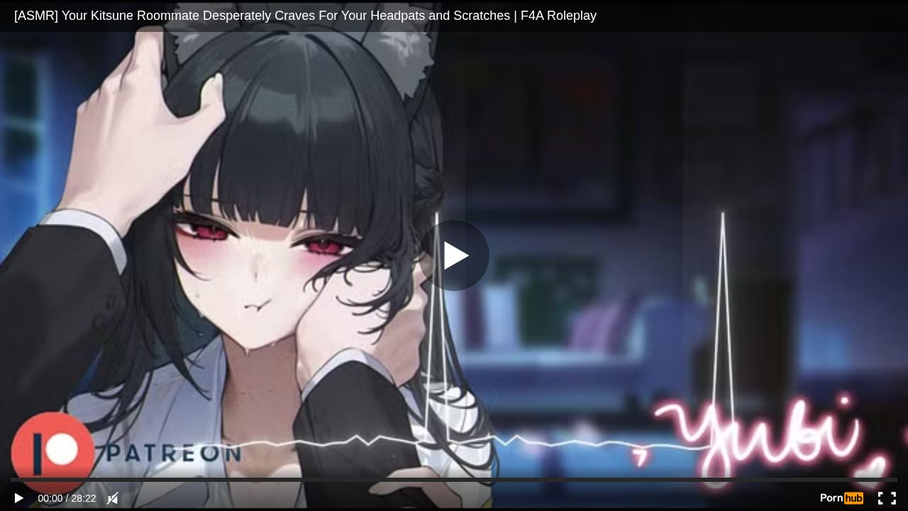 [ASMR] Your Kitsune Roommate Desperately Craves For Your Headpats and Scratches F4A Roleplay