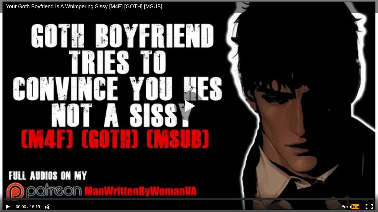 Your Goth Boyfriend Is A Whimpering Sissy [M4F] [GOTH] [MSUB]