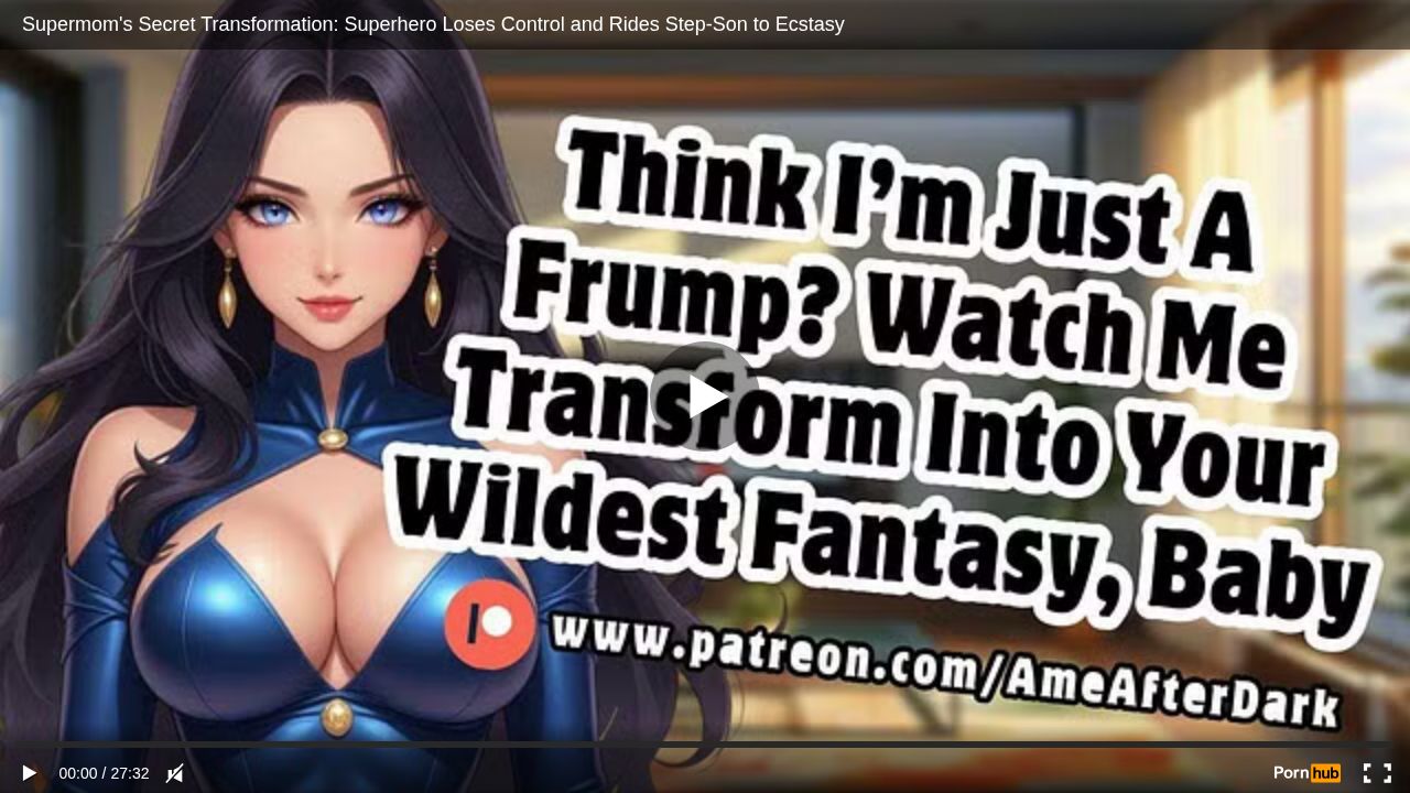 Supermoms Secret Transformation: Superhero Loses Control and Rides Step-Son to Ecstasy