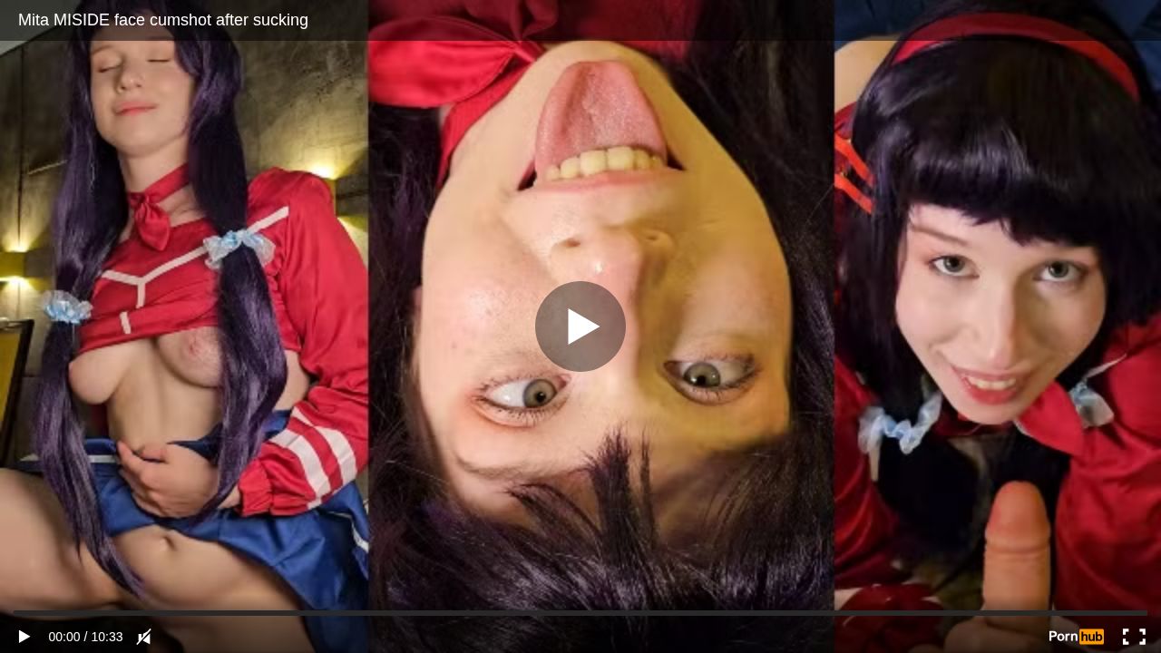 Mita MISIDE face cumshot after sucking