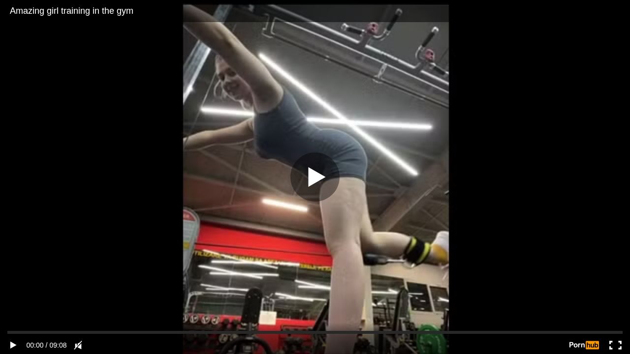 Amazing girl training in the gym