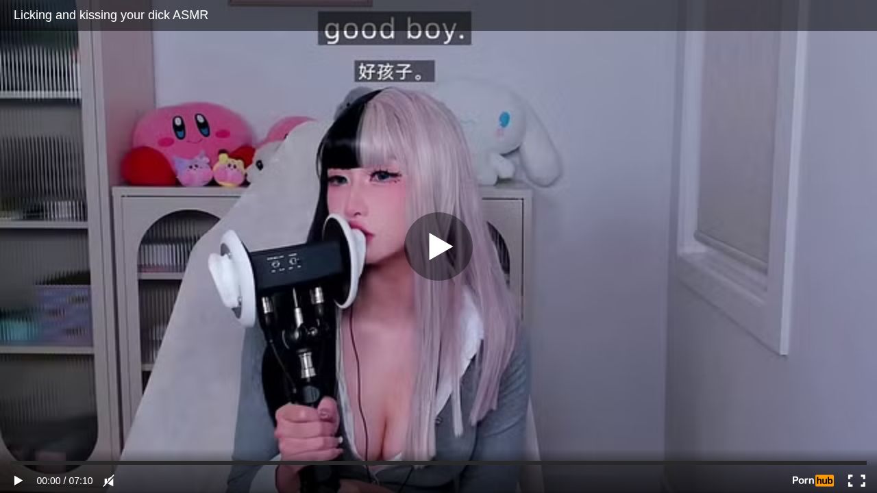 Licking and kissing your dick ASMR