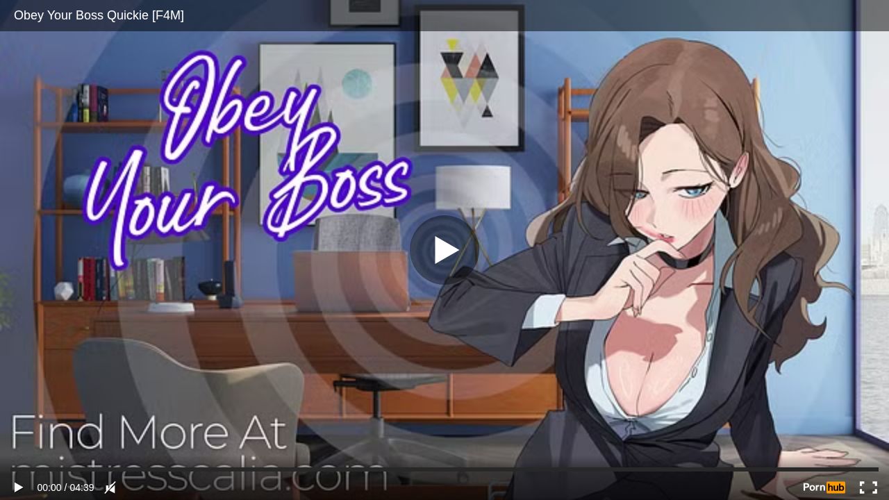 Obey Your Boss Quickie [F4M]