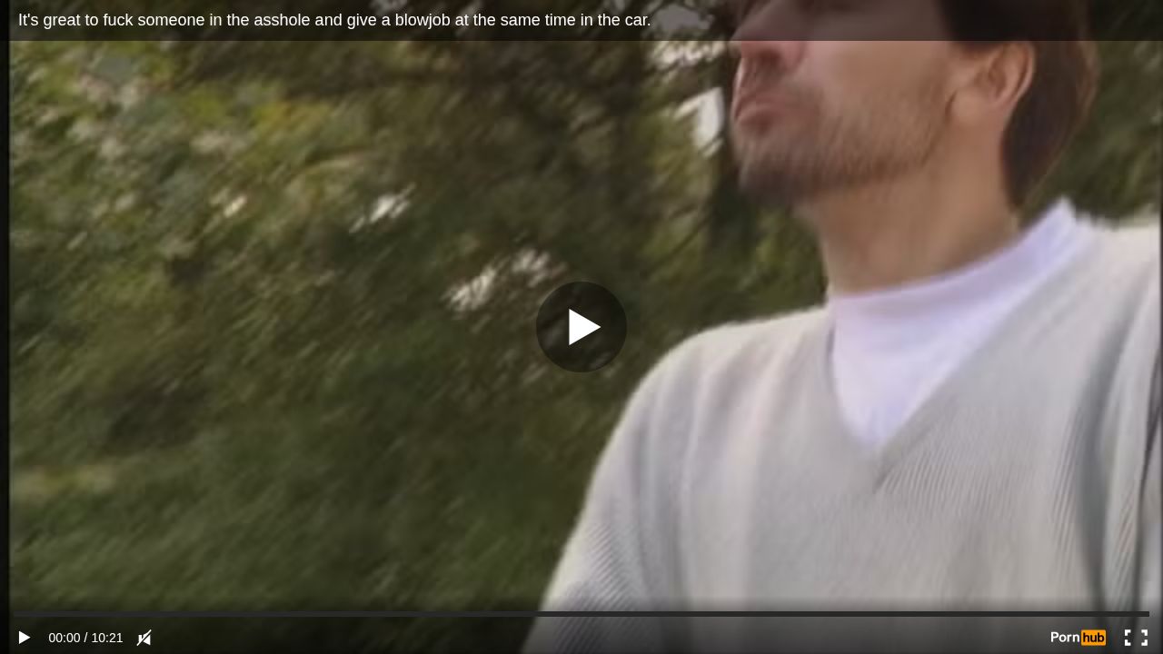 Its great to fuck someone in the asshole and give a blowjob at the same time in the car.