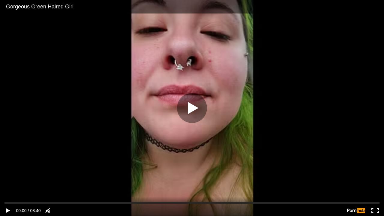 Gorgeous Green Haired Girl
