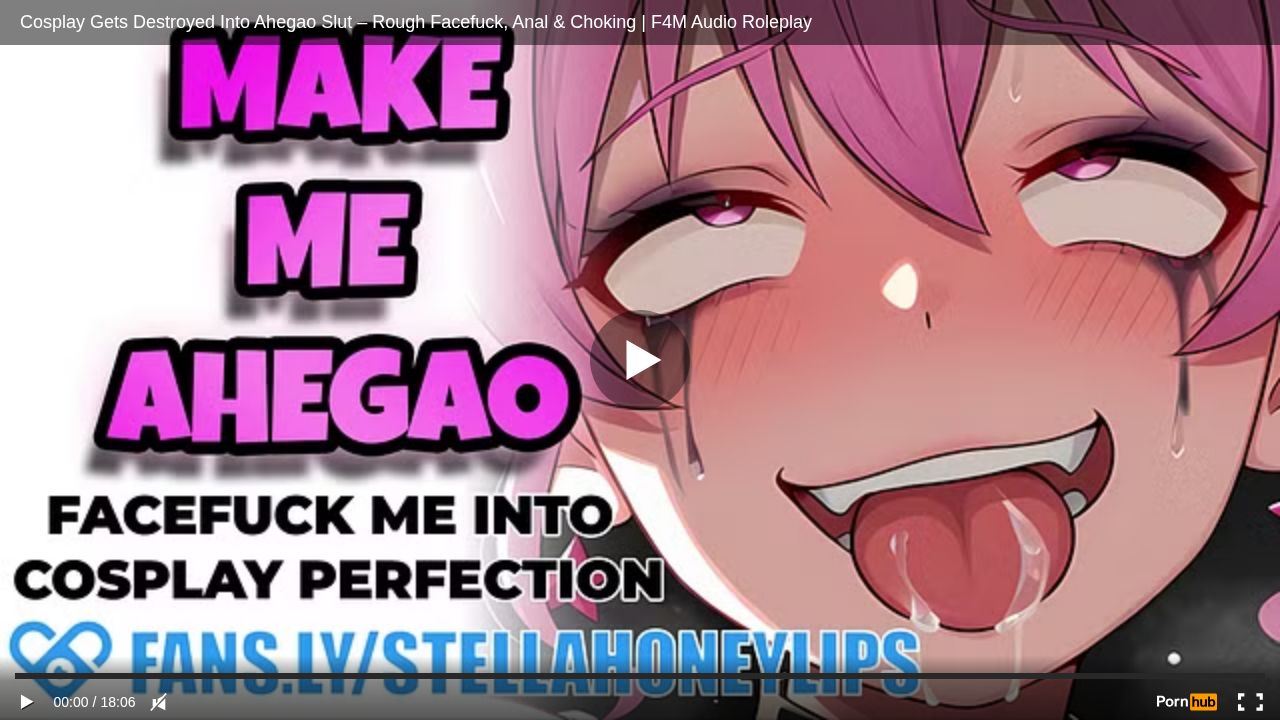 Cosplay Gets Destroyed Into Ahegao Slut Rough Facefuck, Anal & Choking F4M Audio Roleplay