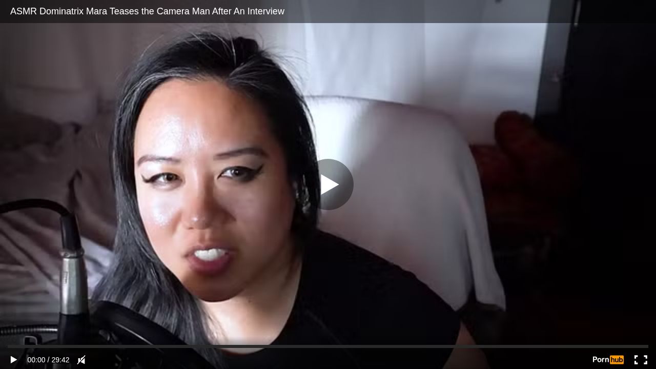 ASMR Dominatrix Mara Teases the Camera Man After An Interview