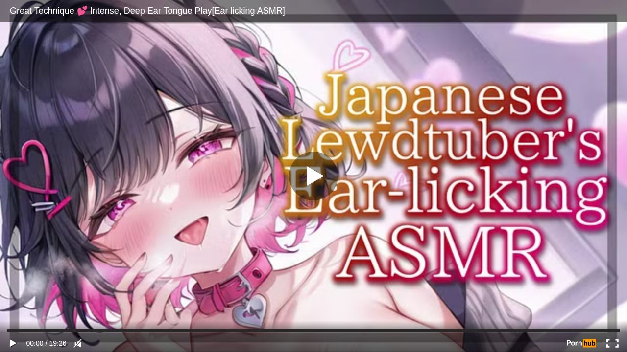 Great Technique Intense, Deep Ear Tongue Play[Ear licking ASMR]