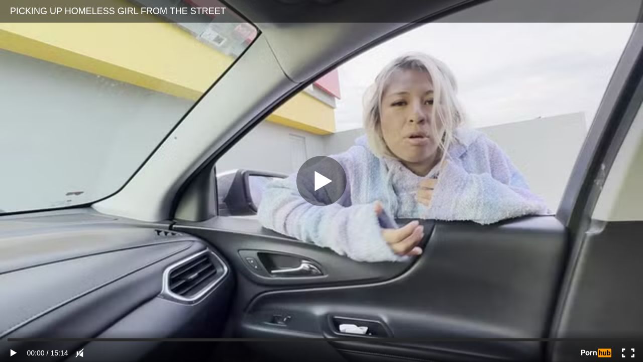 RECOGIENDO A CHICA SIN HOGAR DE LA CALLE
