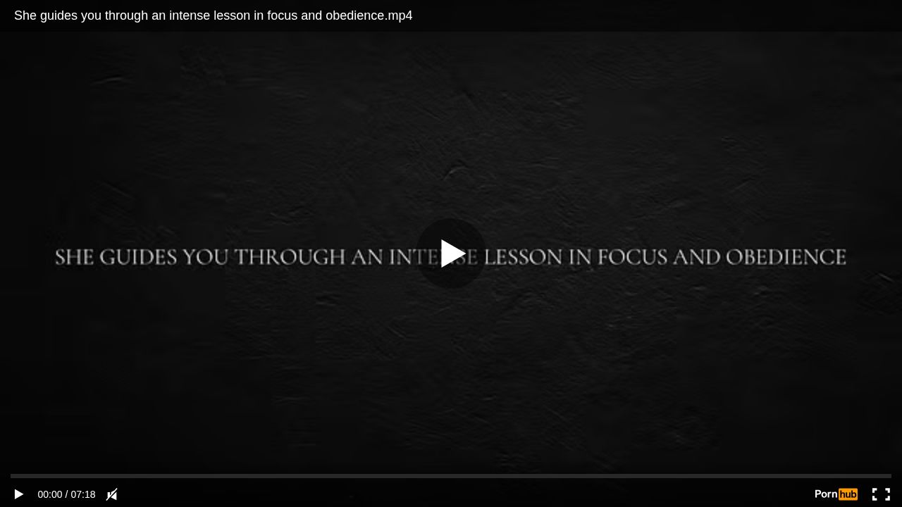She guides you through an intense lesson in focus and obedience.mp4