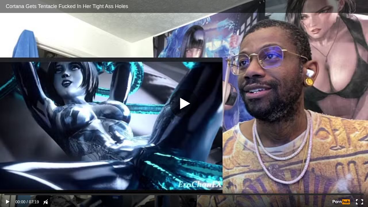 Cortana Gets Tentacle Fucked In Her Tight Ass Holes