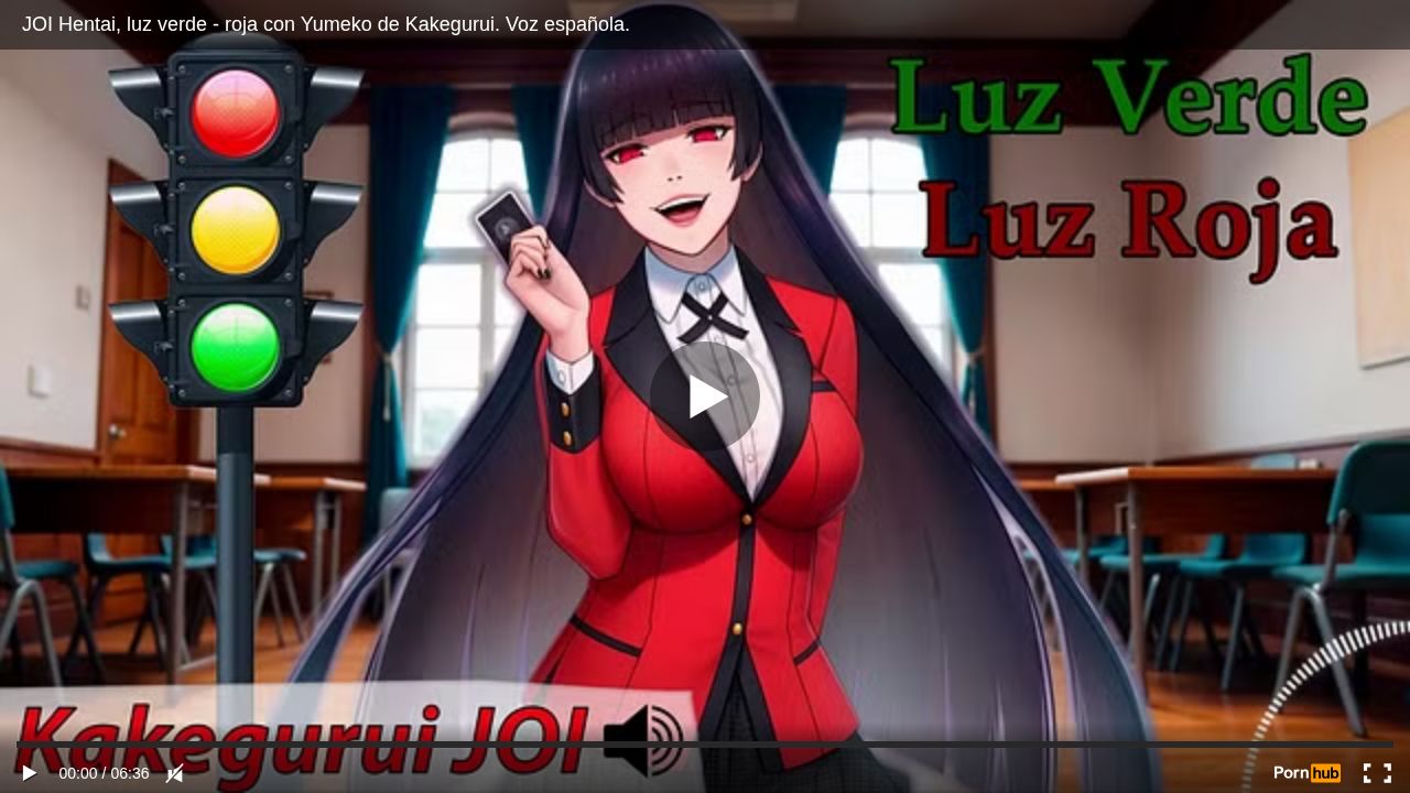 JOI Hentai, luz verde - roja con Yumeko de Kakegurui. Voz espa ola.