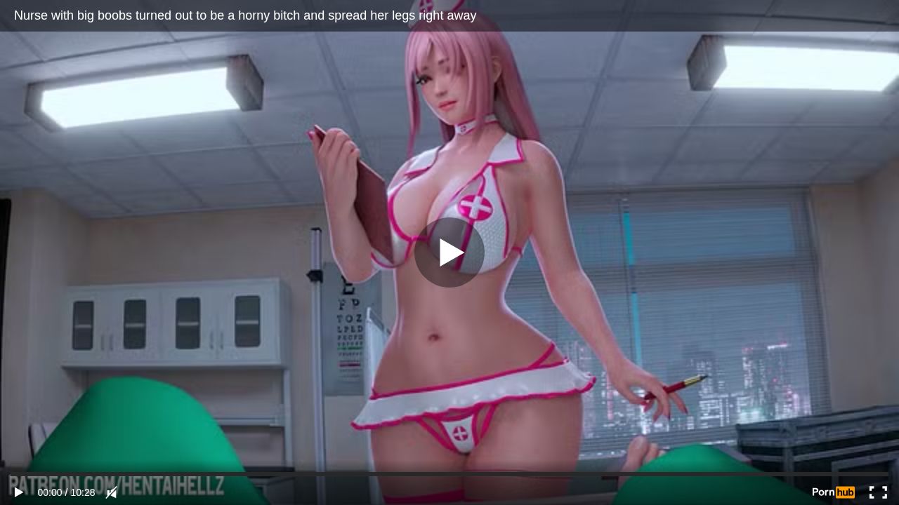 Nurse with big boobs turned out to be a horny bitch and spread her legs right away