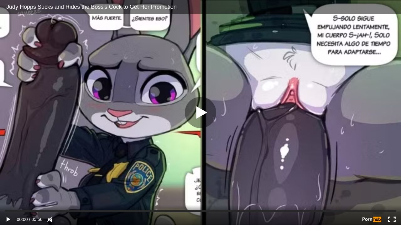 Judy Hopps Chupa y Monta la Verga Del Jefe para Recibir su Ascenso