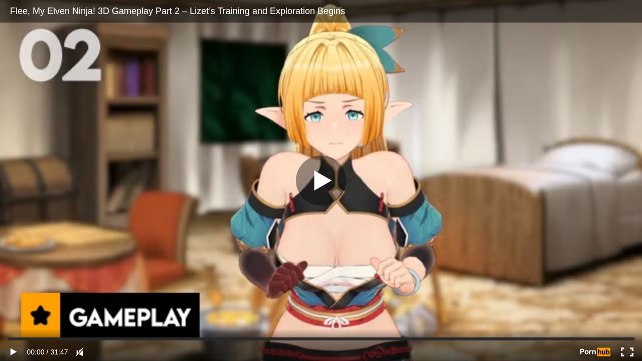 Flee, My Elven Ninja! 3D Gameplay Part 2 Lizet s Training and Exploration Begins