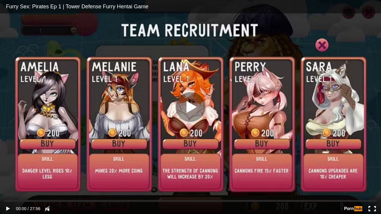 Furry Sex: Pirates Ep 1 Tower Defense Furry Hentai Game