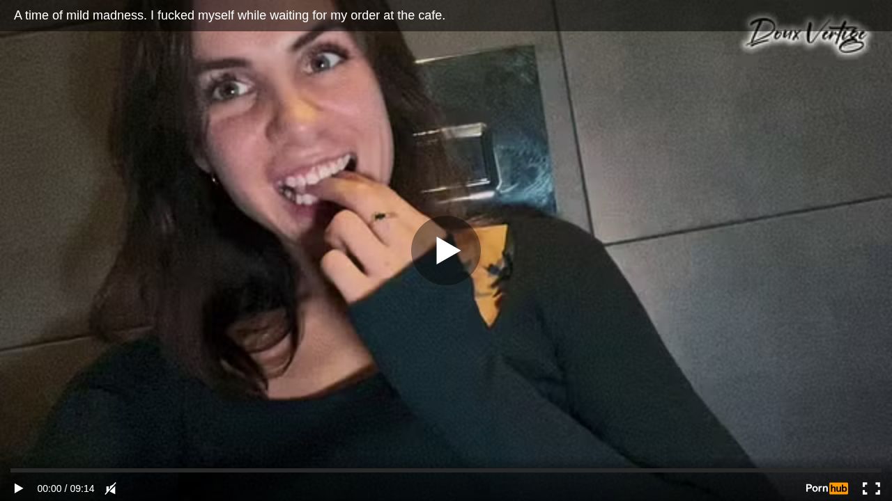 A time of mild madness. I fucked myself while waiting for my order at the cafe.