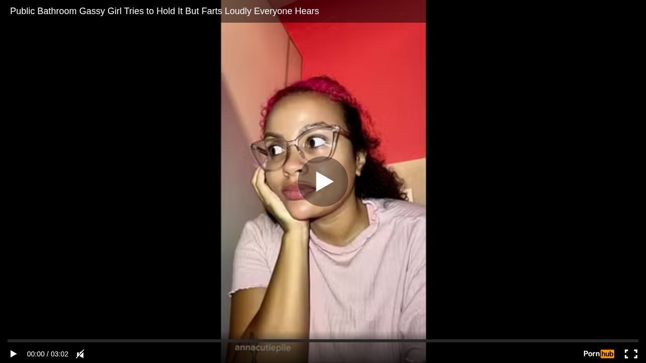 Public Bathroom Gassy Girl Tries to Hold It But Farts Loudly Everyone Hears