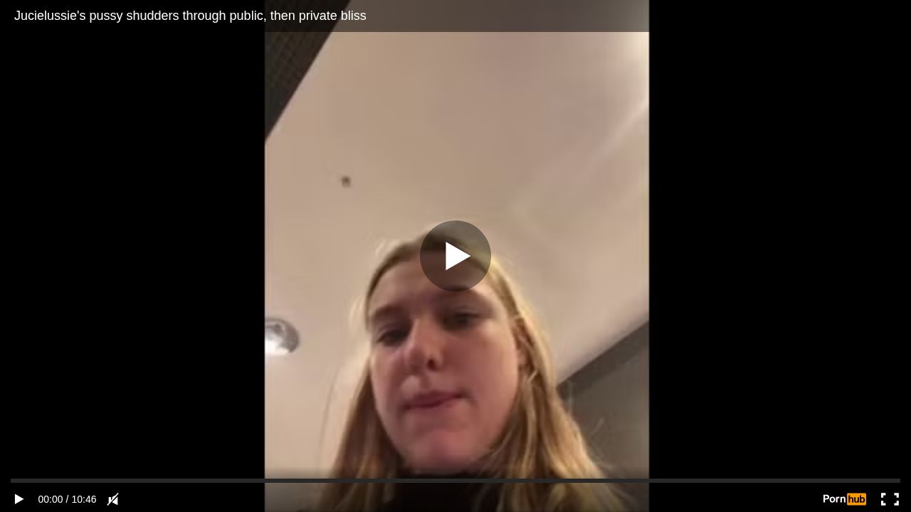 Jucielussies pussy shudders through public, then private bliss