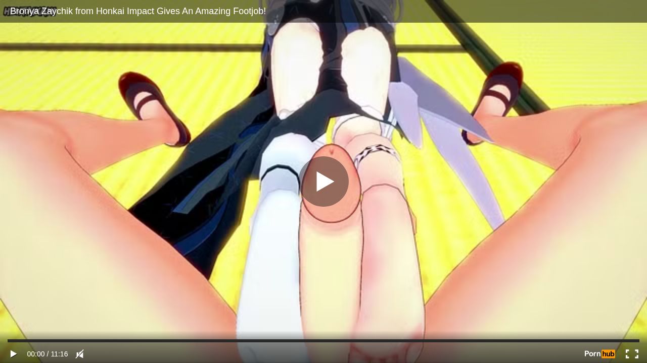 Bronya Zaychik from Honkai Impact Gives An Amazing Footjob!